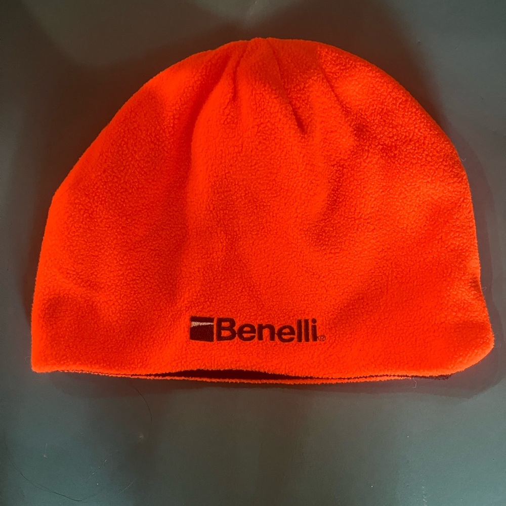 Benelli Blaze Orange Fleece Beanie